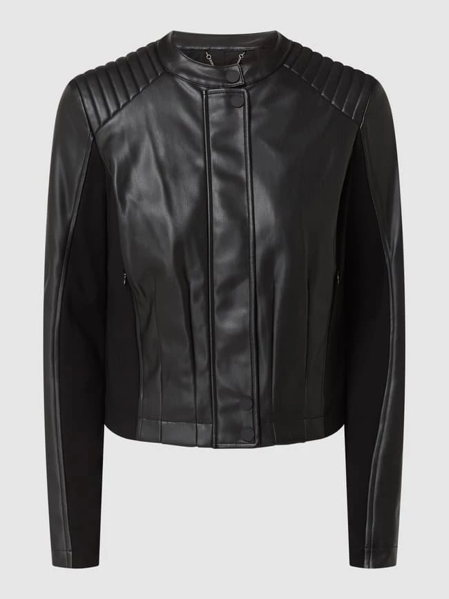 Guess Bikerjacke In Leder-Optik - Schwarz 4 Guess Bikerjacke In Leder-Optik - Schwarz – Bild 2