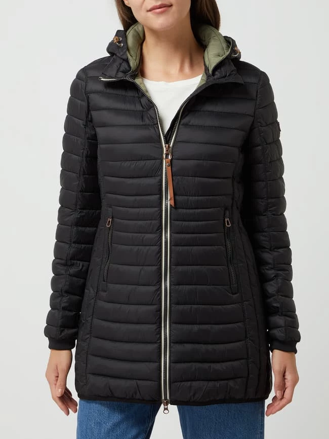 Camel Active Steppjacke Mit Abnehmbarer Kapuze - Schwarz 6 Camel Active Steppjacke Mit Abnehmbarer Kapuze - Schwarz – Bild 4