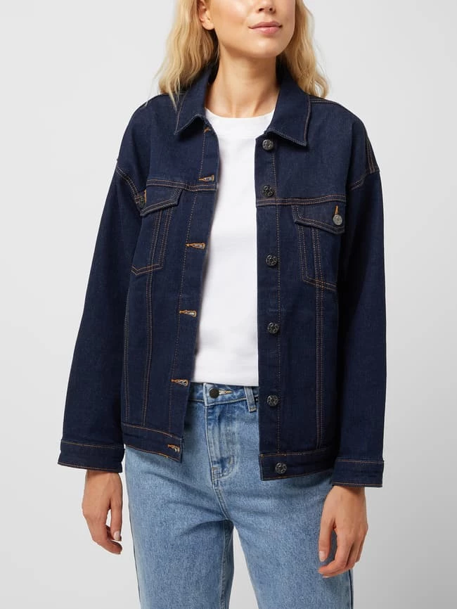 S.Oliver RED LABEL Oversized Jeansjacke Aus Baumwoll-Elasthan-Mix - Blau 6 S.Oliver RED LABEL Oversized Jeansjacke Aus Baumwoll-Elasthan-Mix - Blau – Bild 4