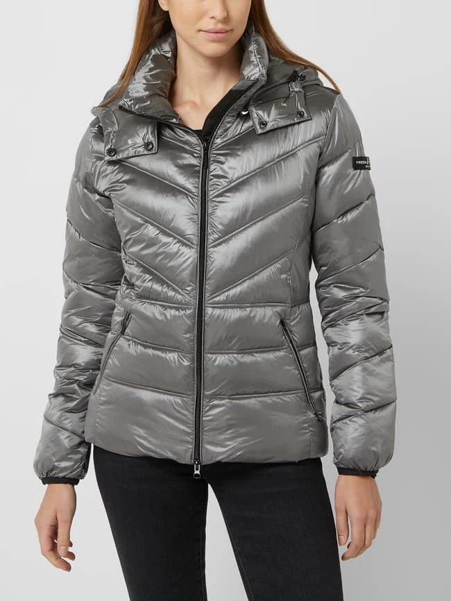 Frieda & Freddies Steppjacke Mit Abnehmbarer Kapuze - Mittelgrau 6 Frieda & Freddies Steppjacke Mit Abnehmbarer Kapuze - Mittelgrau – Bild 4