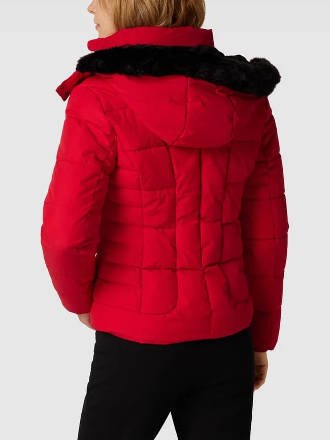 Jake*s Collection Steppjacke Mit Kunstpelzkragen - Rot 7 Jake*s Collection Steppjacke Mit Kunstpelzkragen - Rot – Bild 5