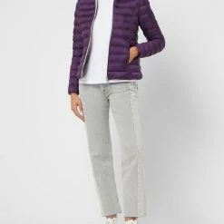 No.1 Como Steppjacke Mit Kapuze Modell 'Bergen' - Lila