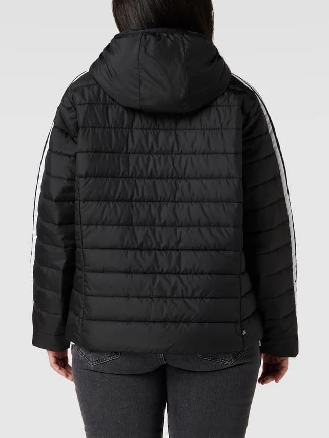 Adidas Originals Plus PLUS SIZE Steppjacke Mit Kontraststreifen - Schwarz 7 Adidas Originals Plus PLUS SIZE Steppjacke Mit Kontraststreifen - Schwarz – Bild 5
