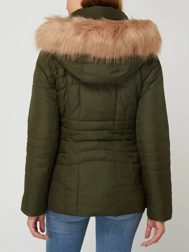 CK Calvin Klein Steppjacke Mit Webpelz - Olivgrün 7 CK Calvin Klein Steppjacke Mit Webpelz - Olivgrün – Bild 5