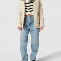 Pieces Steppjacke Mit Eingrifftaschen - Sand