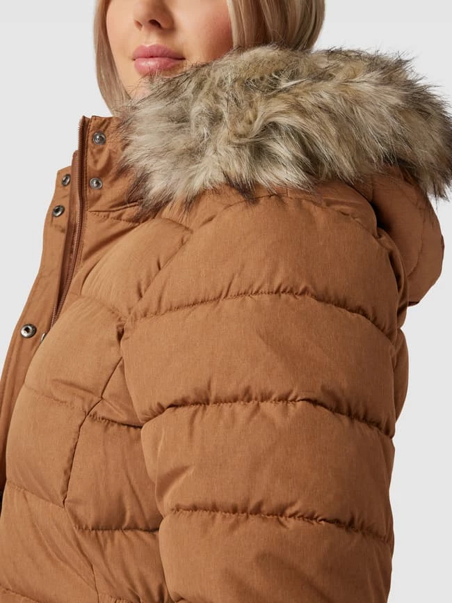 ONLY CARMAKOMA PLUS SIZE Steppjacke Mit Kunstpelzkragen Modell 'CARLUNA' - Mittelbraun 5 ONLY CARMAKOMA PLUS SIZE Steppjacke Mit Kunstpelzkragen Modell 'CARLUNA' - Mittelbraun – Bild 3
