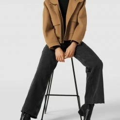 WELLENSTEYN Shop 31 Weekend Max Mara Cropped Jacke Aus Reiner Schurwolle Mit Raglanärmeln - Camel