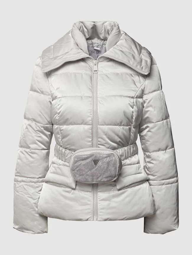 Guess Steppjacke In Glanz-Optik Modell 'GLITZY PUFFA' - Stein 4 Guess Steppjacke In Glanz-Optik Modell 'GLITZY PUFFA' - Stein – Bild 2