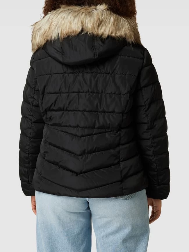 ONLY CARMAKOMA PLUS SIZE Steppjacke Mit Abnehmbarem Fellkragen - Schwarz 7 ONLY CARMAKOMA PLUS SIZE Steppjacke Mit Abnehmbarem Fellkragen - Schwarz – Bild 5