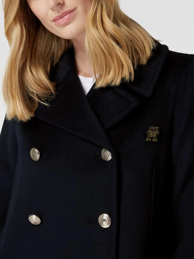 Tommy Hilfiger Cabanjacke Mit Reverskragen Modell 'PEACOAT' - Marineblau 5 Tommy Hilfiger Cabanjacke Mit Reverskragen Modell 'PEACOAT' - Marineblau – Bild 3