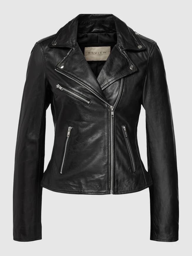 REVIEW Lederjacke Mit Seitlichen Eingrifftaschen - Schwarz 3 REVIEW Lederjacke Mit Seitlichen Eingrifftaschen - Schwarz – Bild 2