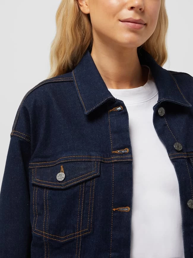 S.Oliver RED LABEL Oversized Jeansjacke Aus Baumwoll-Elasthan-Mix - Blau 5 S.Oliver RED LABEL Oversized Jeansjacke Aus Baumwoll-Elasthan-Mix - Blau – Bild 3