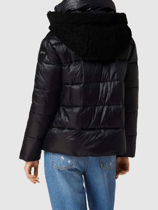 Blauer Usa Steppjacke Mit Kapuze - Schwarz 7 Blauer Usa Steppjacke Mit Kapuze - Schwarz – Bild 5