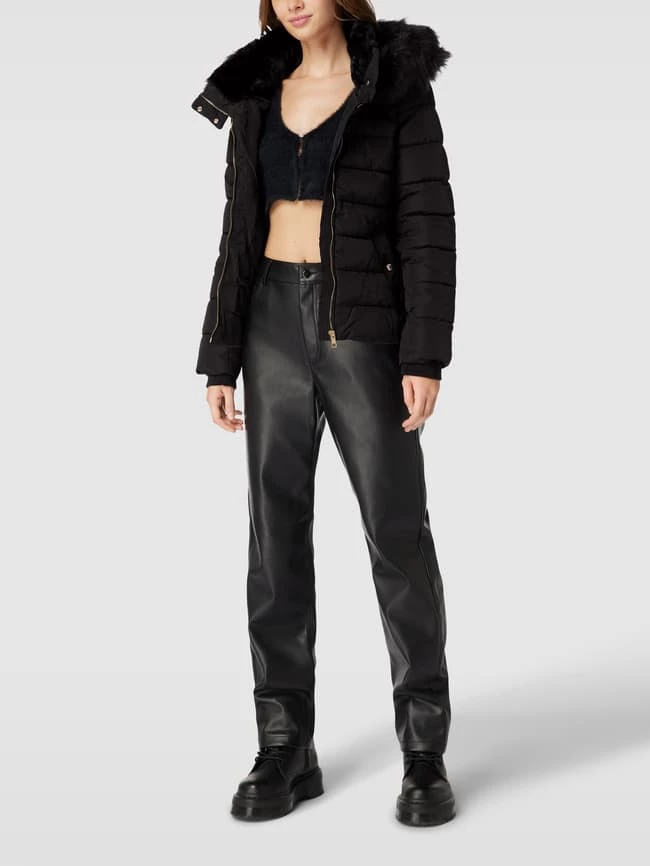 Only Steppjacke Mit Kunstfellkragen Modell 'CAMILLA' - Schwarz 3 Only Steppjacke Mit Kunstfellkragen Modell 'CAMILLA' - Schwarz