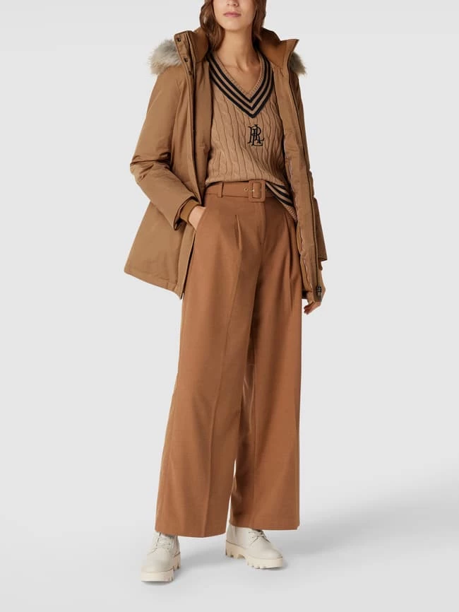 Tommy Hilfiger Mantel Mit Kapuze Und Abnehmbarem Kunstfell - Camel 3 Tommy Hilfiger Mantel Mit Kapuze Und Abnehmbarem Kunstfell - Camel