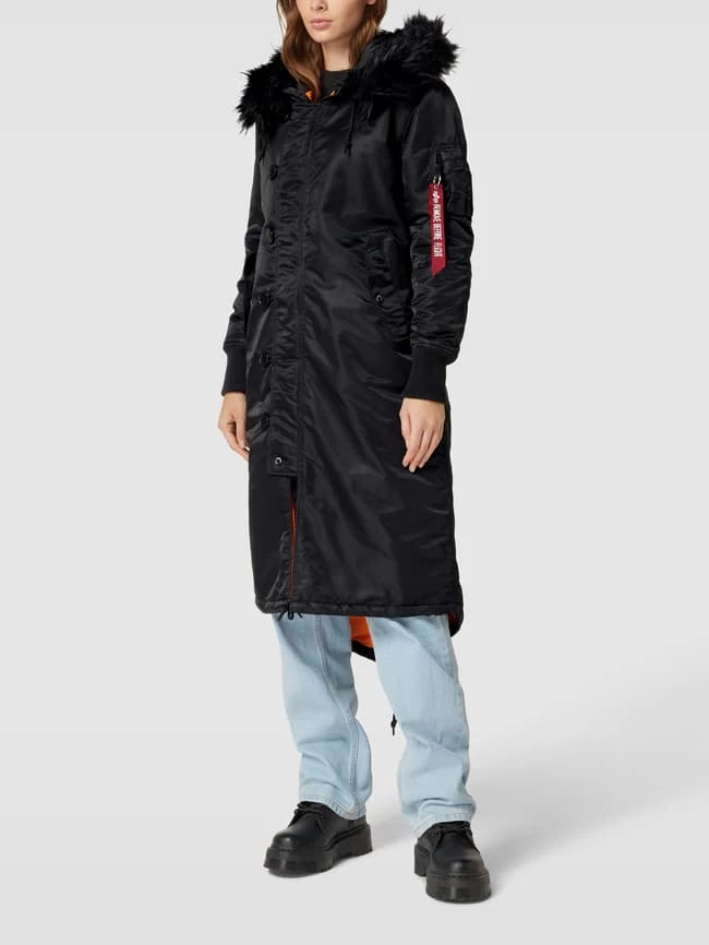 Alpha Industries Parka Mit Label-Applikation Modell 'FISHTAIL' - Schwarz 6 Alpha Industries Parka Mit Label-Applikation Modell 'FISHTAIL' - Schwarz – Bild 4