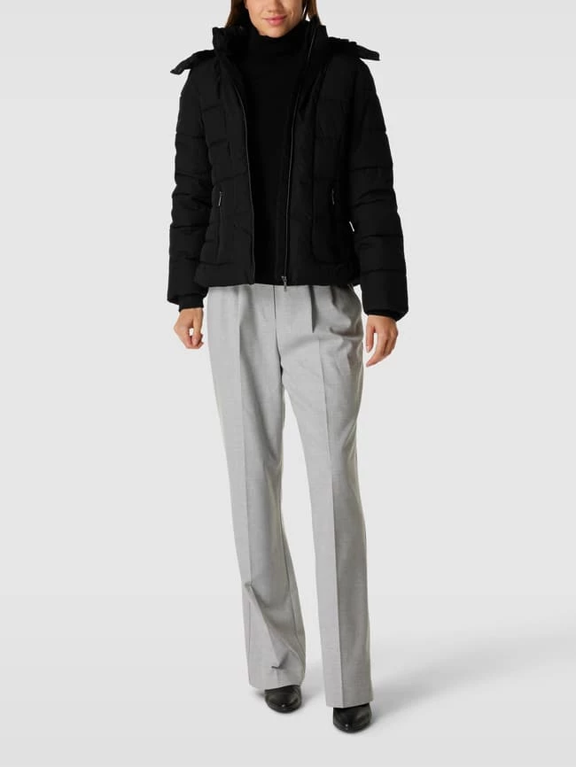 Jake*s Collection Steppjacke Mit Kunstpelzkragen - Schwarz 2 Jake*s Collection Steppjacke Mit Kunstpelzkragen - Schwarz