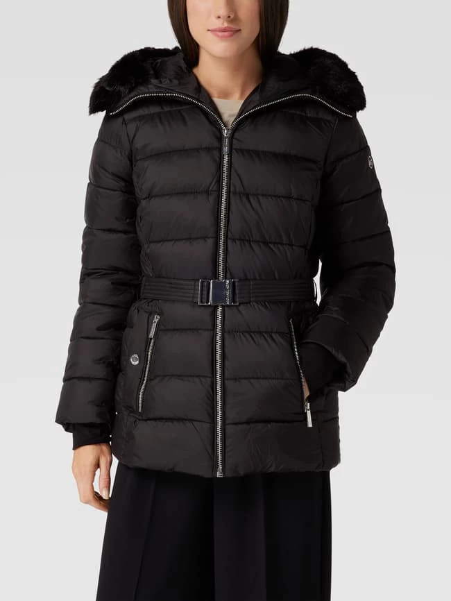 MICHAEL Michael Kors Steppjacke Mit Taillengürtel - Schwarz 6 MICHAEL Michael Kors Steppjacke Mit Taillengürtel - Schwarz – Bild 4