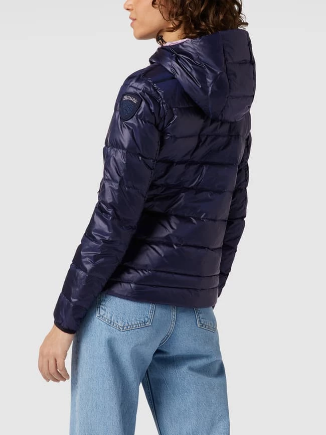 Blauer Usa Daunenjacke Mit Kapuze - Marineblau 7 Blauer Usa Daunenjacke Mit Kapuze - Marineblau – Bild 5