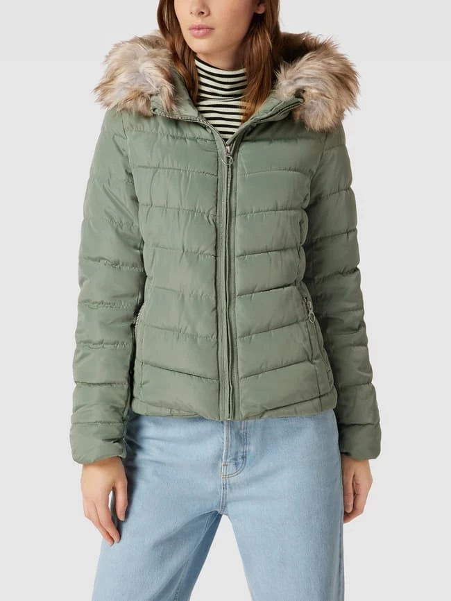 Only Steppjacke Mit Kunstpelzkragen Modell 'ELLAN' - Grün 6 Only Steppjacke Mit Kunstpelzkragen Modell 'ELLAN' - Grün – Bild 4