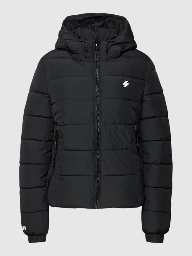 Superdry Steppjacke Mit Label-Stitching Modell 'SPIRIT' - Schwarz 4 Superdry Steppjacke Mit Label-Stitching Modell 'SPIRIT' - Schwarz – Bild 2