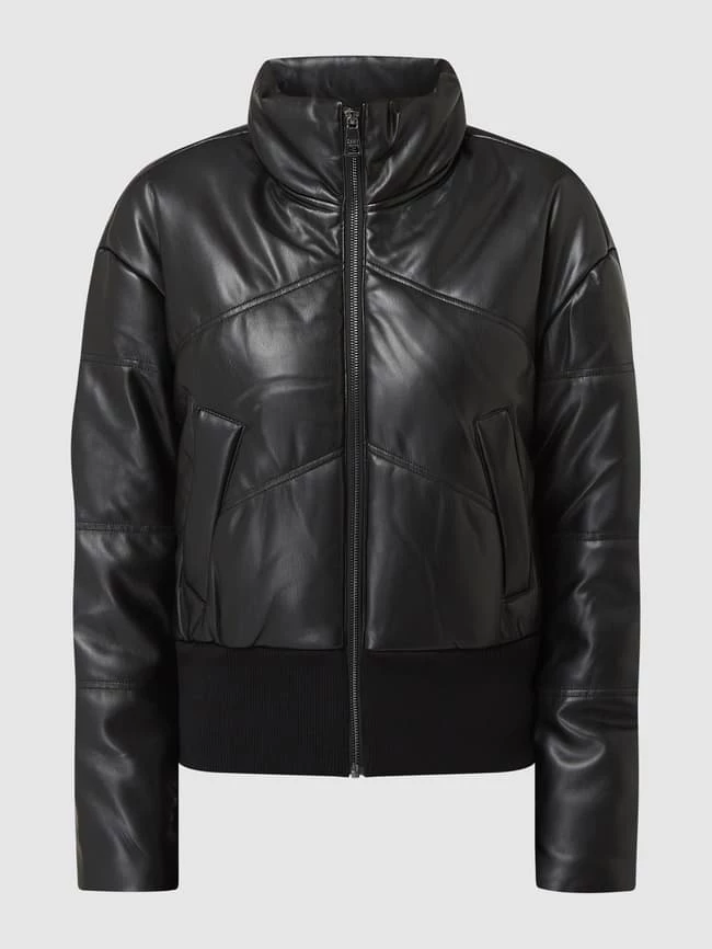 DKNY Jeans Blouson In Leder-Optik - Schwarz 4 DKNY Jeans Blouson In Leder-Optik - Schwarz – Bild 2
