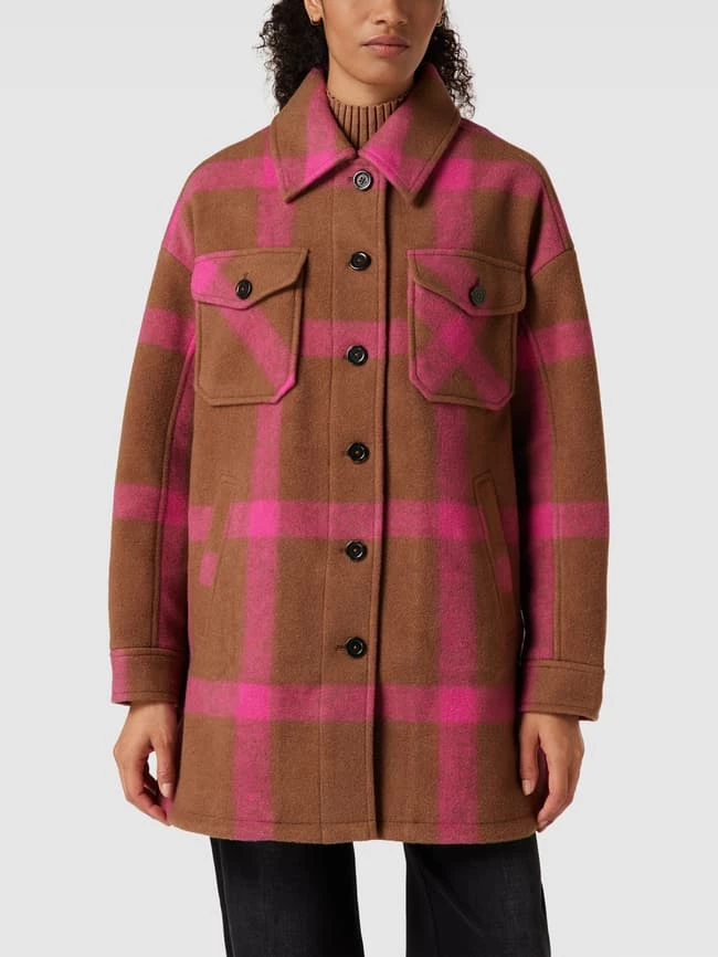 Comma Casual Identity Jacke Mit Vichy-Karo - Camel 6 Comma Casual Identity Jacke Mit Vichy-Karo - Camel – Bild 4