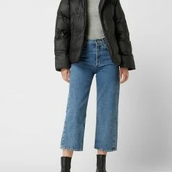 Neo Noir Steppjacke Mit Abnehmbarer Kapuze Modell 'Fox' - Schwarz