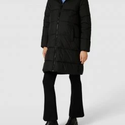 Mamalicious Steppjacke Mit Kapuze Modell 'Ursa Long' - Schwarz