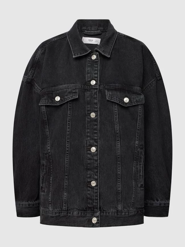 Mango Jeansjacke Mit Knopfleiste Modell 'JACKET DAFNE' - Anthrazit Meliert 4 Mango Jeansjacke Mit Knopfleiste Modell 'JACKET DAFNE' - Anthrazit Meliert – Bild 2