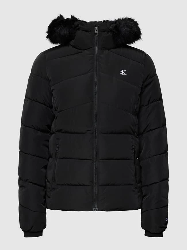 Calvin Klein Jeans Steppjacke Mit Label-Stitching - Schwarz 4 Calvin Klein Jeans Steppjacke Mit Label-Stitching - Schwarz – Bild 2