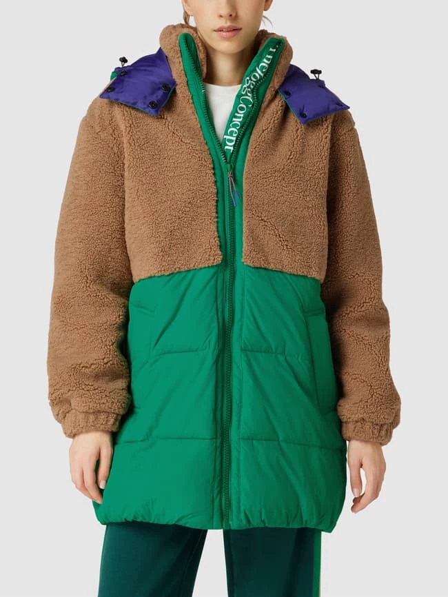 TheJoggConcept Steppjacke Mit Teddyfellbesatz Modell 'AIDA' - Grün 6 TheJoggConcept Steppjacke Mit Teddyfellbesatz Modell 'AIDA' - Grün – Bild 4