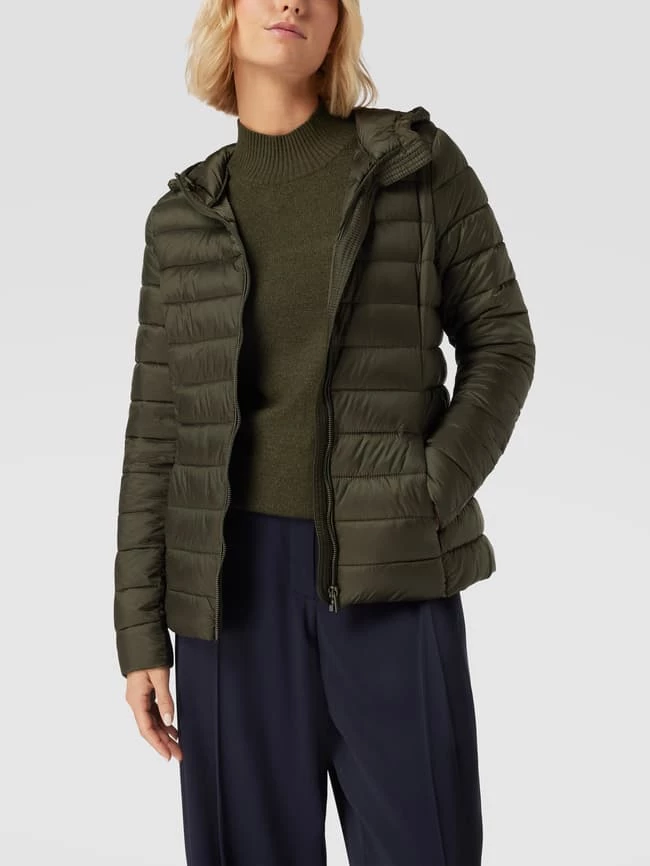 Montego Steppjacke Mit Kapuze Und Reißverschlusstaschen - Dunkelgrün 6 Montego Steppjacke Mit Kapuze Und Reißverschlusstaschen - Dunkelgrün – Bild 4