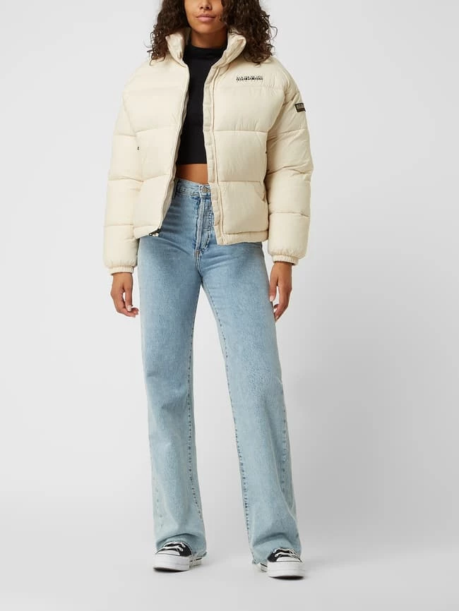 Napapijri Steppjacke Mit überschnittenen Schultern - Ecru 3 Napapijri Steppjacke Mit überschnittenen Schultern - Ecru