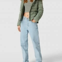 Only Steppjacke Mit Kunstpelzkragen Modell 'ELLAN' - Grün