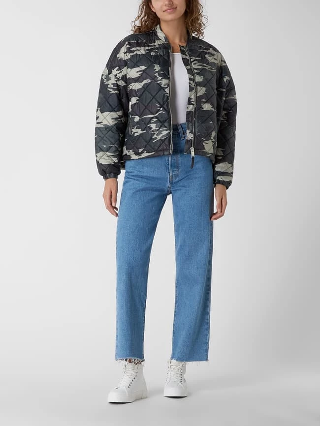 Frogbox Boxy Fit Steppjacke Mit Camouflage-Muster - Schwarz 3 Frogbox Boxy Fit Steppjacke Mit Camouflage-Muster - Schwarz