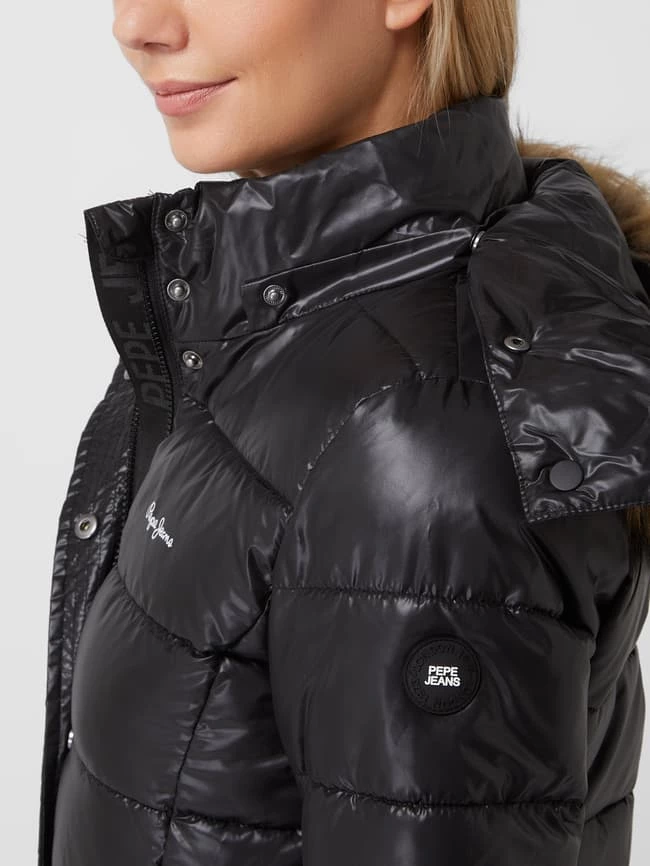 Pepe Jeans Steppjacke Mit Abnehmbarer Kapuze Modell 'June' - Wasserabweisend - Schwarz 5 Pepe Jeans Steppjacke Mit Abnehmbarer Kapuze Modell 'June' - Wasserabweisend - Schwarz – Bild 3