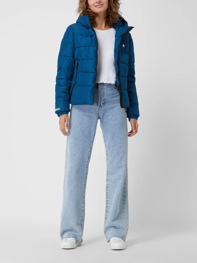 Superdry Steppjacke Mit Label-Stitching Modell 'SPIRIT' - Petrol 3 Superdry Steppjacke Mit Label-Stitching Modell 'SPIRIT' - Petrol