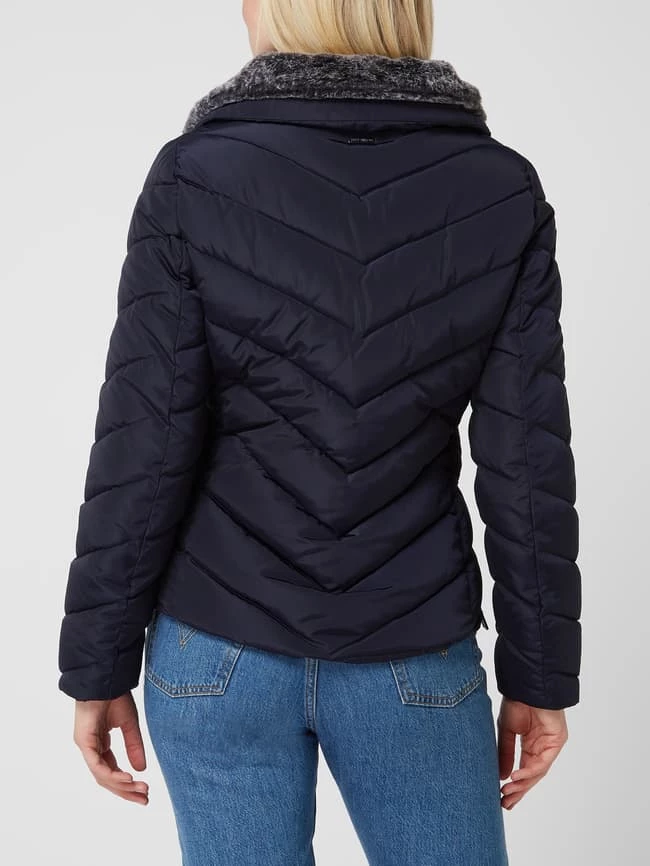 Tom Tailor Steppjacke Mit Webpelz - Marineblau 7 Tom Tailor Steppjacke Mit Webpelz - Marineblau – Bild 5