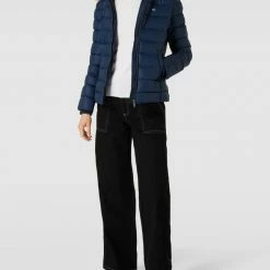 Tommy Jeans Steppjacke Mit Brand-Stitching Modell 'BASIC HOODED DOWN JACKET' - Dunkelblau