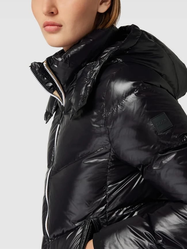 BOSS Daunenjacke Mit Label-Details Modell 'Pepule' - Schwarz 5 BOSS Daunenjacke Mit Label-Details Modell 'Pepule' - Schwarz – Bild 3