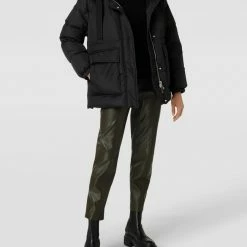 Marc O'Polo Oversized Daunenjacke Mit Stehkragen - Schwarz