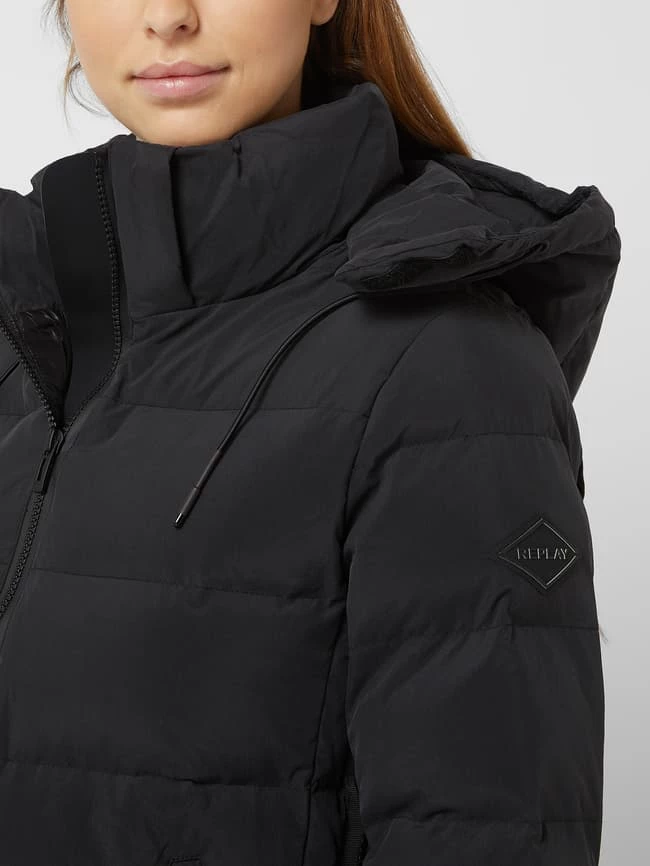 Replay Steppjacke Mit Abnehmbarer Kapuze - Schwarz 5 Replay Steppjacke Mit Abnehmbarer Kapuze - Schwarz – Bild 3
