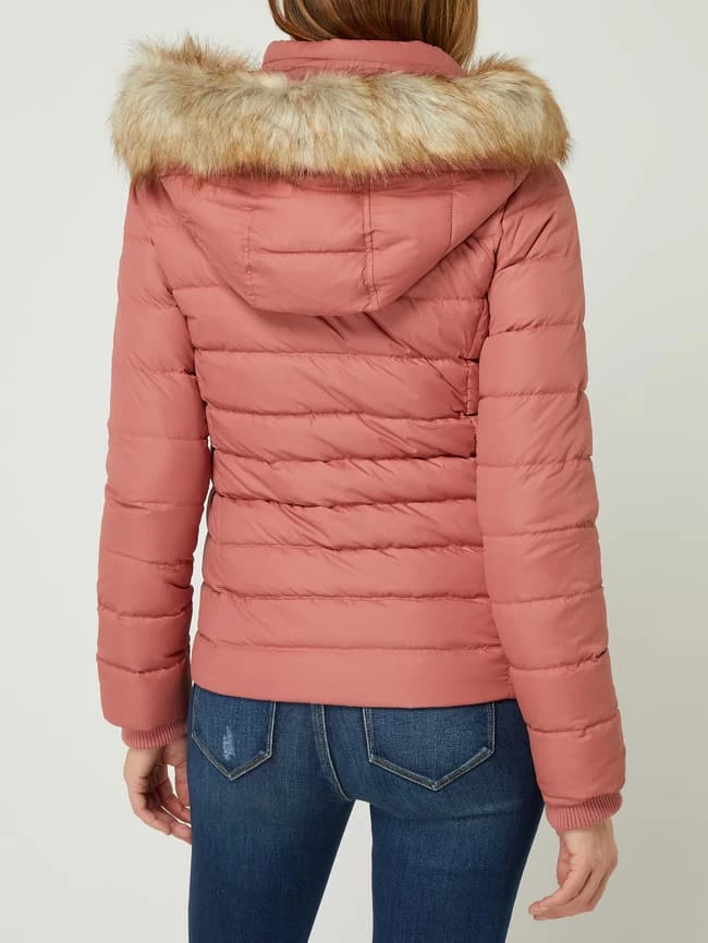 Tommy Jeans Daunenjacke Mit Webpelz - Altrosa 7 Tommy Jeans Daunenjacke Mit Webpelz - Altrosa – Bild 5