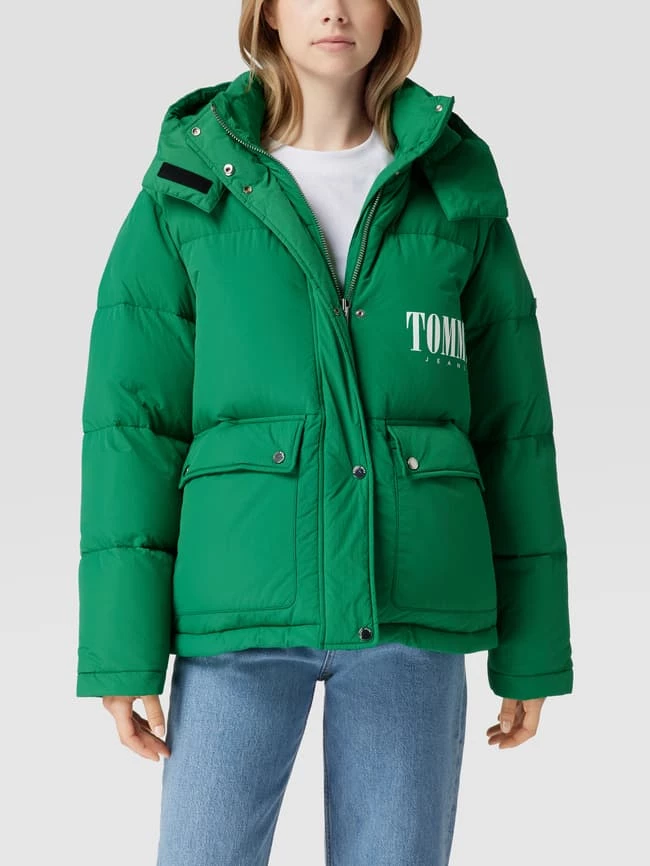 Tommy Jeans Steppjacke Mit Label-Print - Grün 6 Tommy Jeans Steppjacke Mit Label-Print - Grün – Bild 4