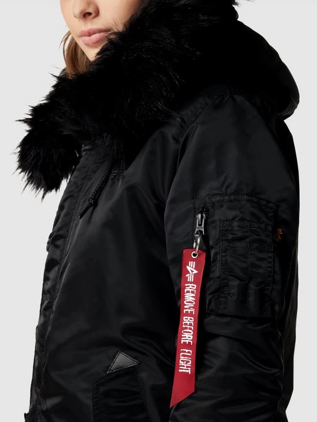 Alpha Industries Parka Mit Label-Applikation Modell 'FISHTAIL' - Schwarz 5 Alpha Industries Parka Mit Label-Applikation Modell 'FISHTAIL' - Schwarz – Bild 3