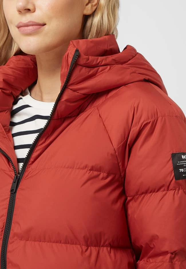 ECOALF Steppjacke Mit Kapuze Modell 'Deniaalf' - Dunkelrot 5 ECOALF Steppjacke Mit Kapuze Modell 'Deniaalf' - Dunkelrot – Bild 3