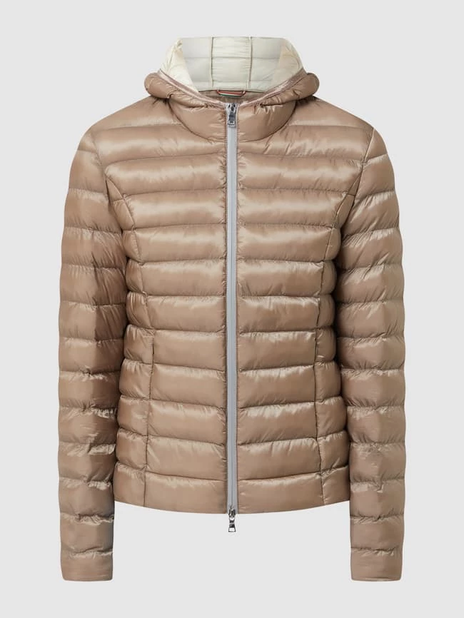 No.1 Como Steppjacke Mit Kapuze Modell 'Bergen' - Taupe 4 No.1 Como Steppjacke Mit Kapuze Modell 'Bergen' - Taupe – Bild 2