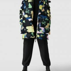 S.Oliver RED LABEL Steppjacke Mit Allover-Muster - Schwarz