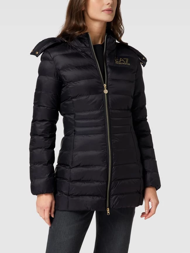 EA7 Emporio Armani Steppjacke Mit Label-Print Modell 'GIUBOTTO' - Schwarz 6 EA7 Emporio Armani Steppjacke Mit Label-Print Modell 'GIUBOTTO' - Schwarz – Bild 4